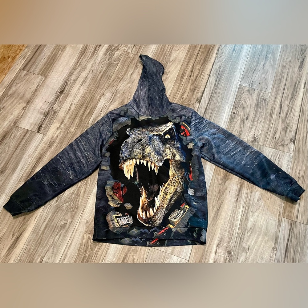 Big Boys T-Rex Lightweight Hoodie (L)